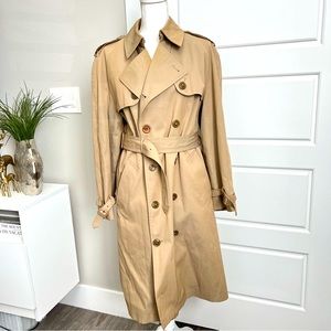 Vintage Misty Harbor Tan Trench Coat, Wool Coat, Winter Coat, Long Jacket
